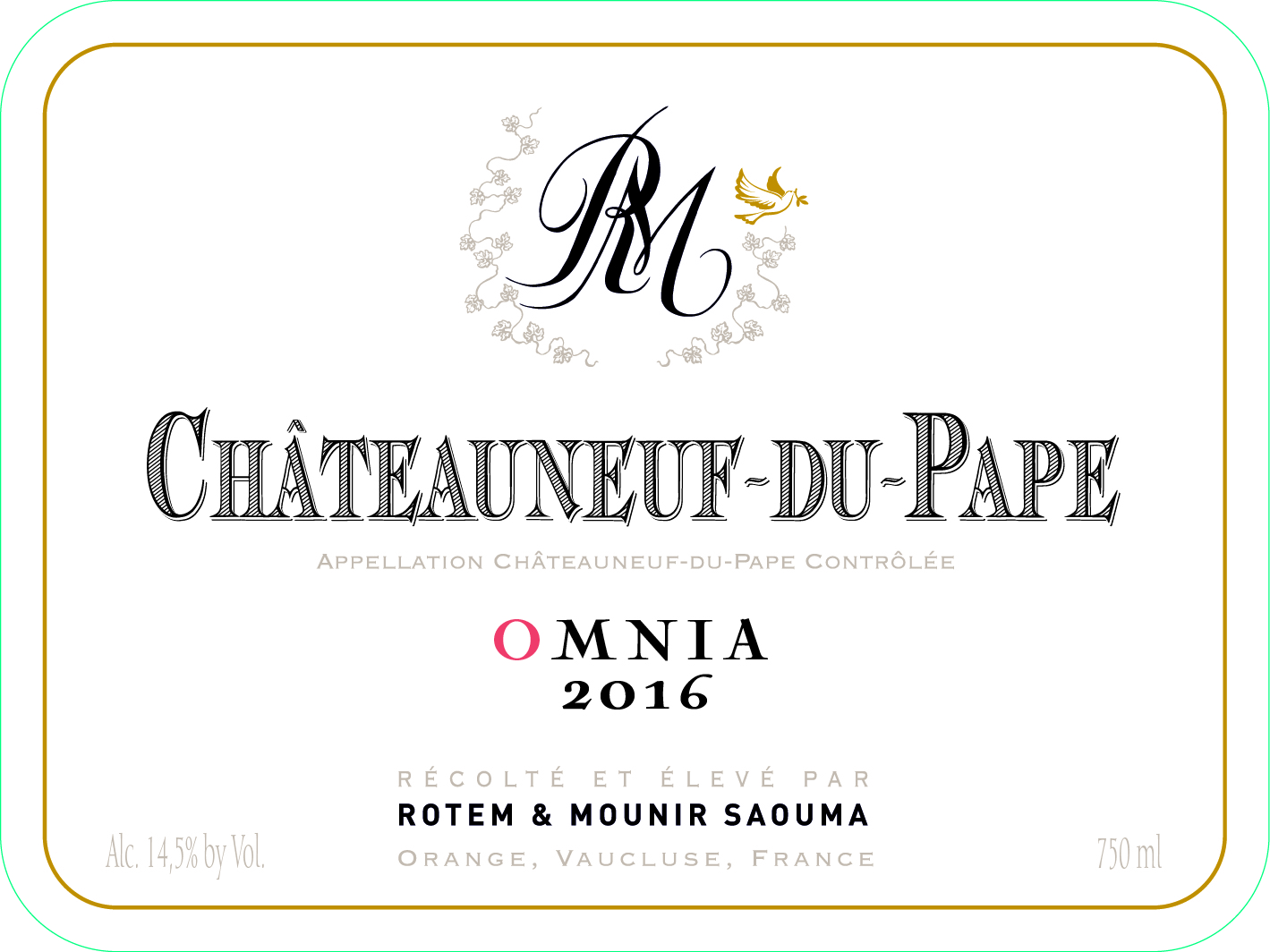 Saouma Châteauneuf-du-Pape rouge Omnia 2020