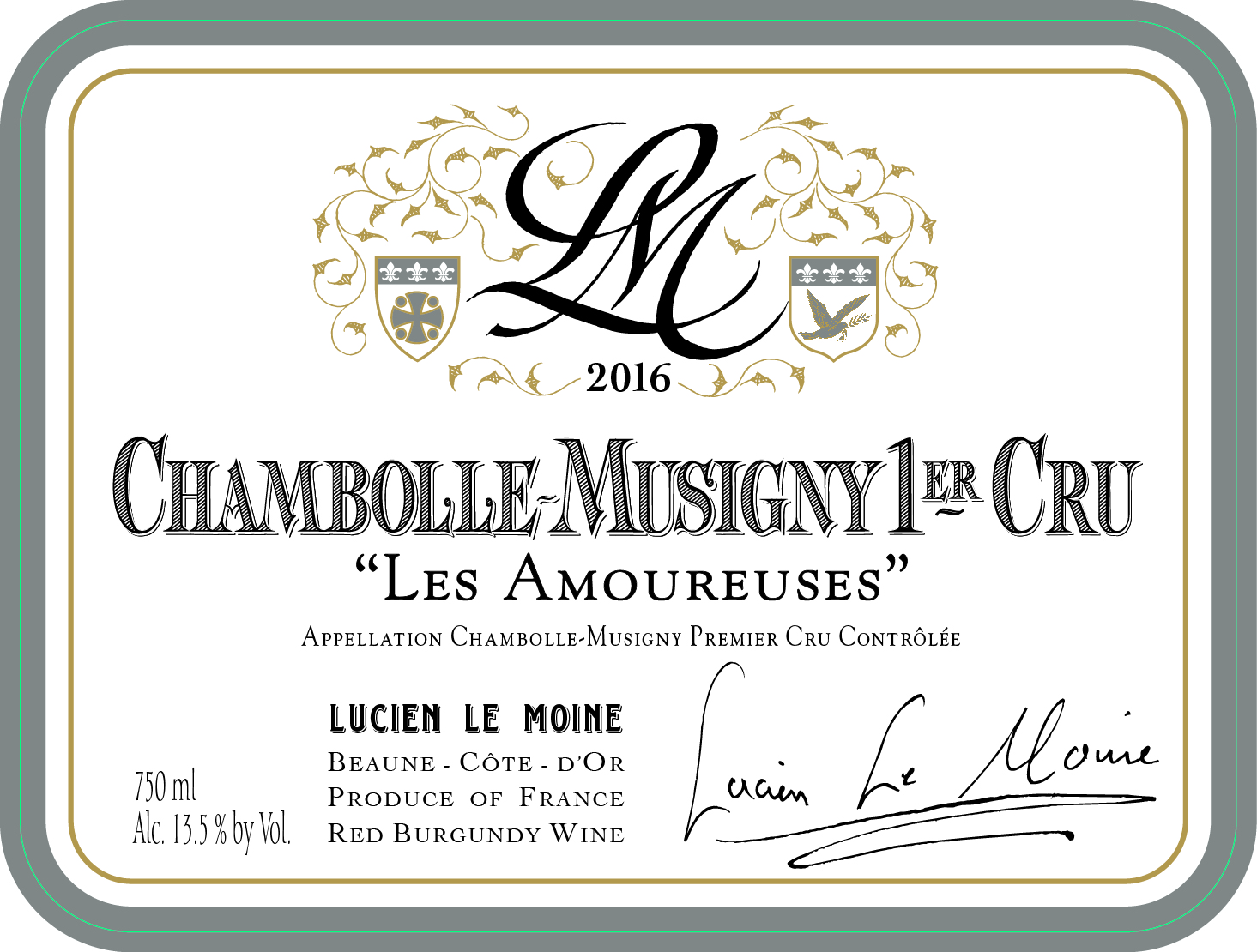 Le Moine Chambolle Musigny Amoureuses 1er Cru 2020