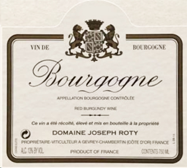 Roty Bourgogne Cuvée de Pressonnier 2020