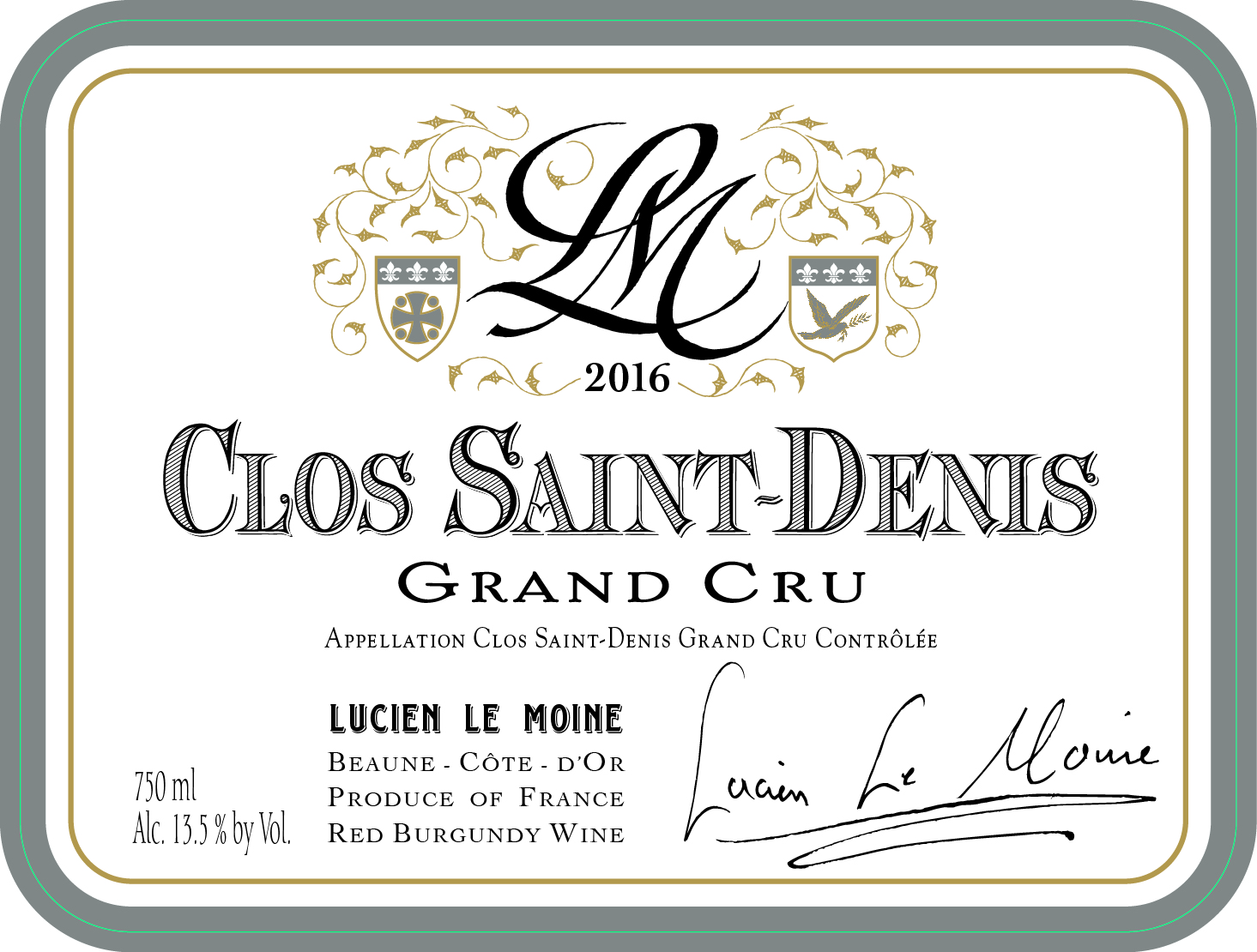 Le Moine Clos St. Denis Grand Cru 2021